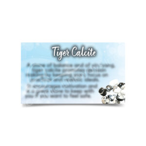 (CLOSE OUT) MARKETING CARD - CALCITE, TIGER (PK 50) 2X3"