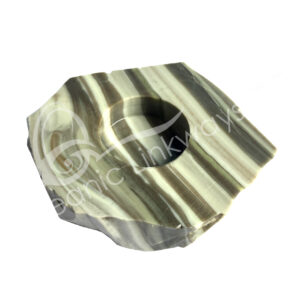 Serpentine Mixed Colors Top Polished Tealight Holder,