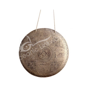 (CLOSE OUT) GONG - TARA HANDCARVED 18"DIA