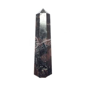 Polished Garnet with Mica Obelisk 6 Sides