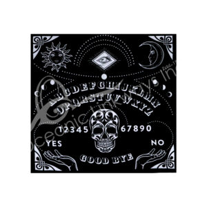 Black Cotton Ouija Set with Pointer Mat