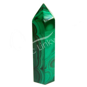 Polished Malachite 6 Sides Obelisk
