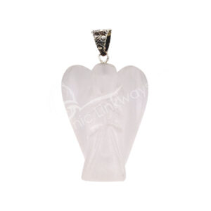 Selenite Angel Pendant