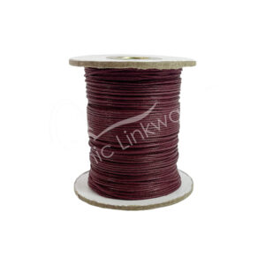 Burgundy Waxed Cotton Cord