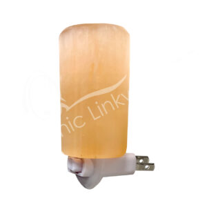 Orange Selenite Cylinder Night Light