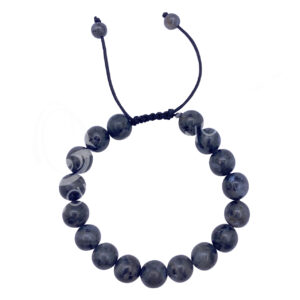 BRACELET - ADJUSTABLE LARVIKITE (10 MM) 7-11"