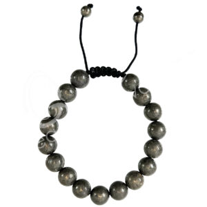 BRACELET - ADJUSTABLE PYRITE (10 MM) 7-11"