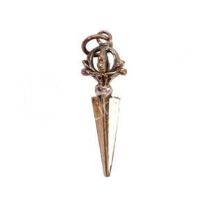 (CLOSE OUT) PENDANT - NEPALESE COPPER PURBHA WITH DORJE (PK 3) 1.5"L