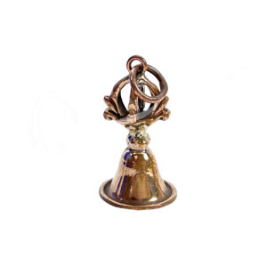 (CLOSE OUT) PENDANT - NEPALESE COPPER DORJE WITH BELL (PK 3) 1"