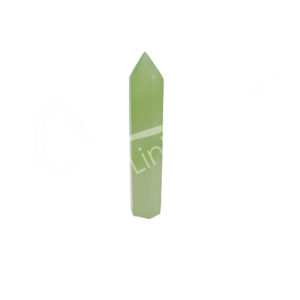Polished Green Calcite Obelisk 6 Sides