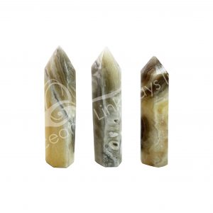 Polished Zebra Calcite Obelisk 6 Sides