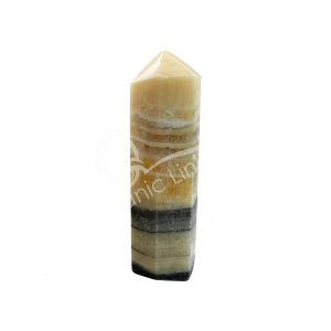 Polished Zebra Calcite Obelisk 6 Sides
