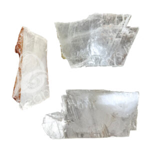 Transparent Natural Selenite Slice