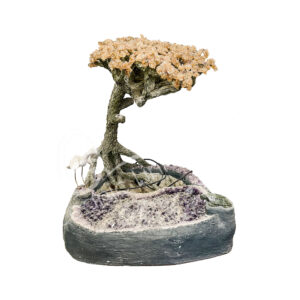 FOUNTAIN - GEM TREE AMETHYST & CITRINE 8"H