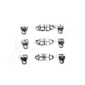 (CLOSE OUT) BEADS - METAL DOUBLE BOLT (PK 80) 3MM