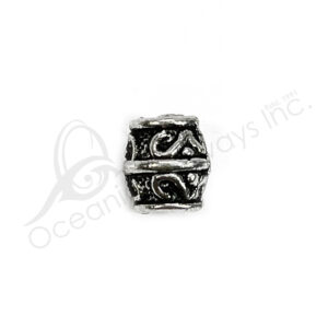 (CLOSE OUT) BEADS - METAL DECORATIVE CONE TUBE (PK 20) 7 MM L X 5 MM D