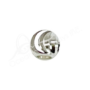 (CLOSE OUT) BEADS - METAL TWISTED SHINY TUBE (PK 35) 3 MM L X 3 MM D