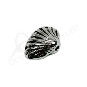 (CLOSE OUT) BEADS - METAL SHELL (PK 24) 1 CM L