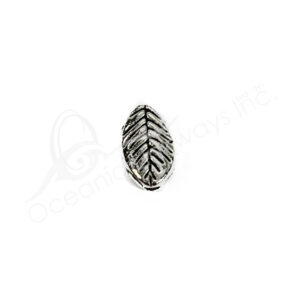 (CLOSE OUT) BEADS - METAL LEAF (PK 24) 9MM L