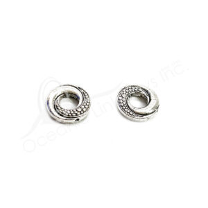 (CLOSE OUT) BEADS - METAL SPIRAL RING (PK 15) 13 MM D X 3 MM T