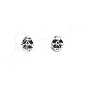 (CLOSE OUT) BEADS - METAL DARK VADOR'S HEAD (PK 25) 7 MM L X 5 MM T
