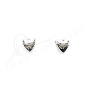 (CLOSE OUT) BEADS - METAL TRIANGULAR HEART (PK 10) 7 MM W X 7 MM T