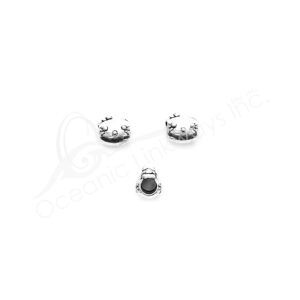 (CLOSE OUT) BEADS - METAL FISH (PK 20) 8 MM L X 6 MM D