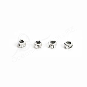 (CLOSE OUT) BEADS - METAL TUBE SPACER (PK 30) 6 MM D X 4 MM T