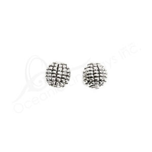 (CLOSE OUT) BEADS - METAL BEEHIVE (PK 110) 7 MM L X 7 MM D
