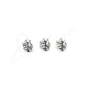 (CLOSE OUT) BEADS - METAL FREE SHAPE (PK 100) 1 CM L X 7 MM T