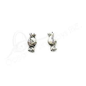 (CLOSE OUT) BEADS - METAL CANDY (PK 200) 1 CM L X 3 MM T