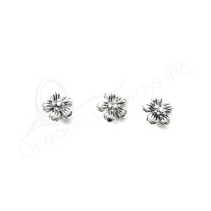 (CLOSE OUT) BEADS - METAL FLOWER (PK 50) 9 MM W X 4 MM T