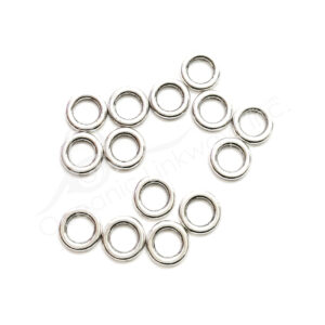 (CLOSE OUT) BEADS - METAL PLAIN RING (PK 100) 1 CM D X 2 MM T