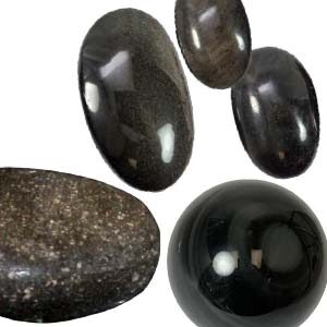 Obsidian, Golden & Silver Sheen