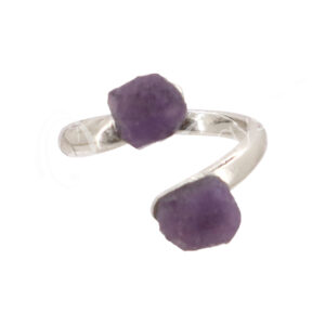 Amethyst Adjustable Ring Pack of 3