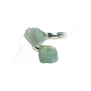 RING - AQUAMARINE ADJUSTABLE (PK 3)