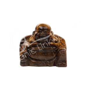 Tiger Eye Happy Buddha Carving