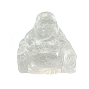 Crystal Quartz Happy Buddha Carving