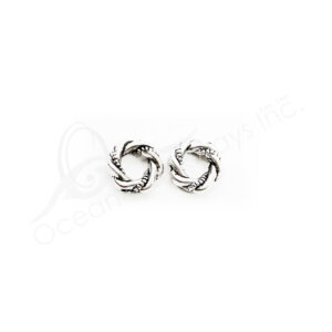 (CLOSE OUT) BEADS - METAL TWISTED RING (PK 100) 1 CM D X 3 MM T