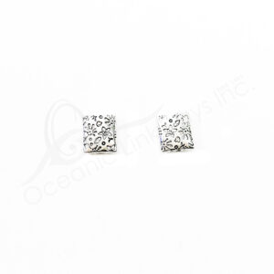(CLOSE OUT) BEADS - METAL FLAT RECTANGLE MELI-MELO (PK 100) 9 MM L X 3 MM T
