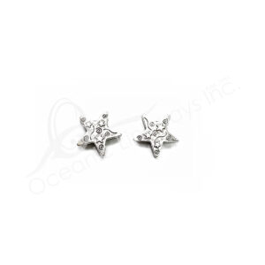 (CLOSE OUT) BEADS - METAL STAR (PK 100) 13 MM W X 3 MM T