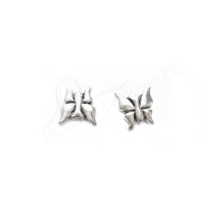 (CLOSE OUT) BEADS - METAL BUTTERFLY (PK 50) 13 MM W X 2 MM T
