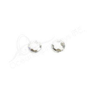 (CLOSE OUT) BEADS - METAL ROUND FLAT FACETED (PK 50) 12 MM D X 3 MM T