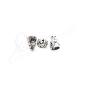 (CLOSE OUT) BEADS - METAL CONE (PK 10) 12 MM L X 8 MM D