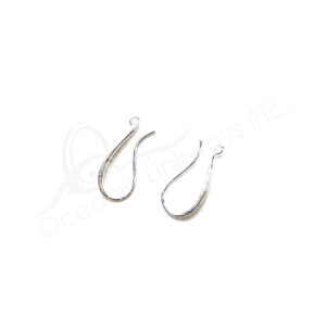 (CLOSE OUT) BEADS - METAL HOOK (PK 40) 1.5 CM L X 1 MM T