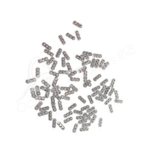 (CLOSE OUT) BEADS - METAL SPACER FOR TRIPLE ROW (PK 100) 1 CM L X 2 MM T