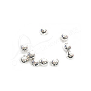 (CLOSE OUT) BEADS - METAL SHINY BALL (PK 35) 7 MM D