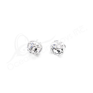 (CLOSE OUT) BEADS - METAL BALL FILIGREE (PK 2) 17 MM D