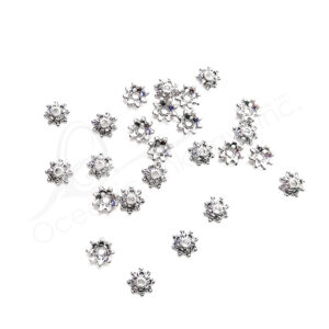 (CLOSE OUT) BEADS - METAL SMALL CAP STAR (PK 30) 8 MM D