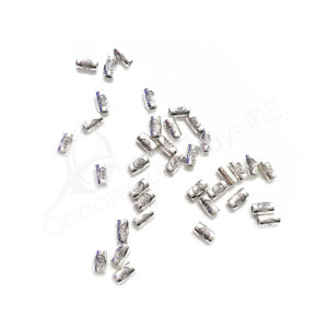 (CLOSE OUT) BEADS - METAL SMALL TUBE (PK 80) 5 MM L X 2 MM T
